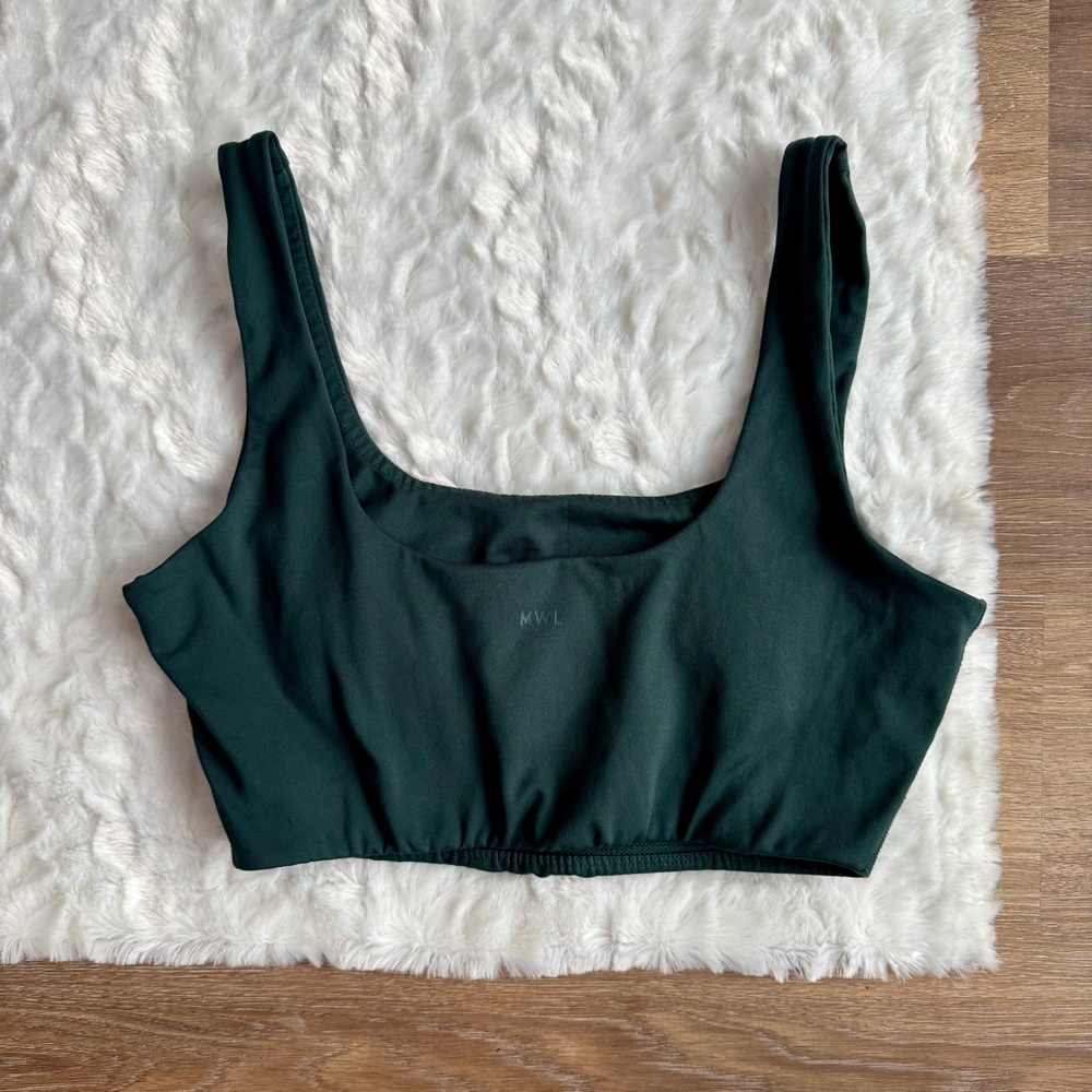 Madewell Dark Green Sports Bra - Size Small - Picture 3 of 3
